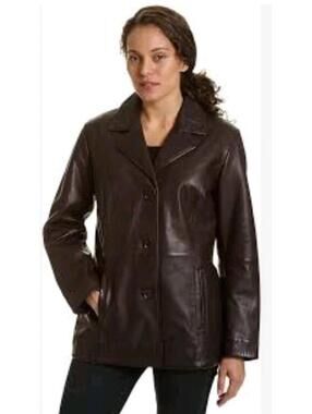 Wilsons Leather Womens S Brown Leather Jacket Cinnamon Girl Sade Boho Rockstar